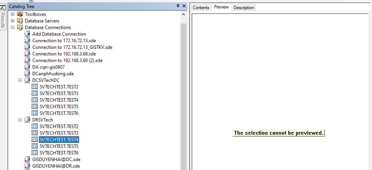 create view in new DC (DR old) but can not read it.